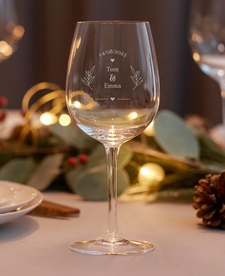 Copa de vino Boda personalizada grabada