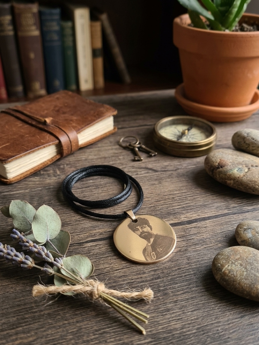 Colgante de Acero con Grabado Láser Personalizado: Tu Recuerdo, tu Esencia